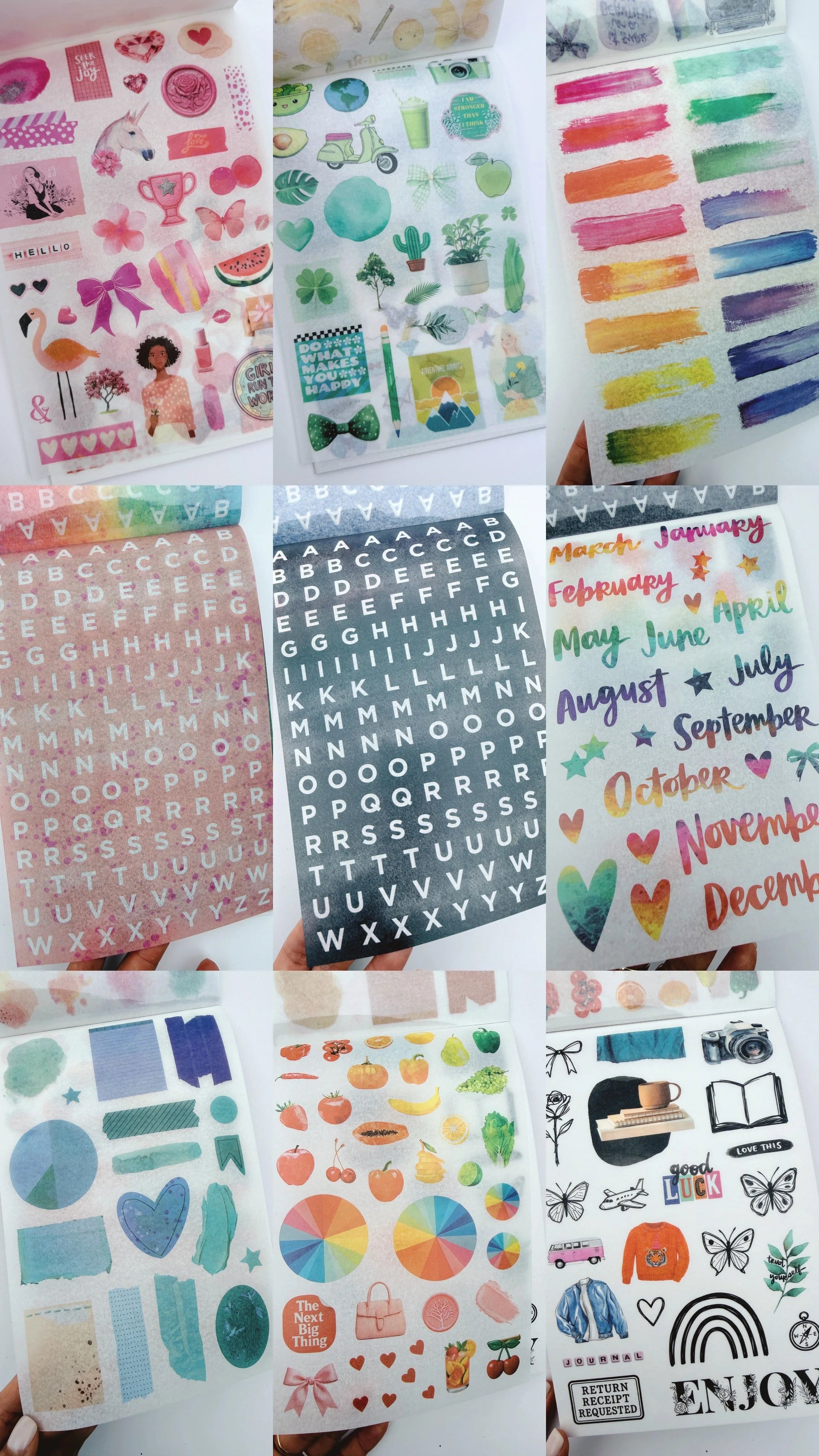 In My Colorful Era Washi Sticker Book