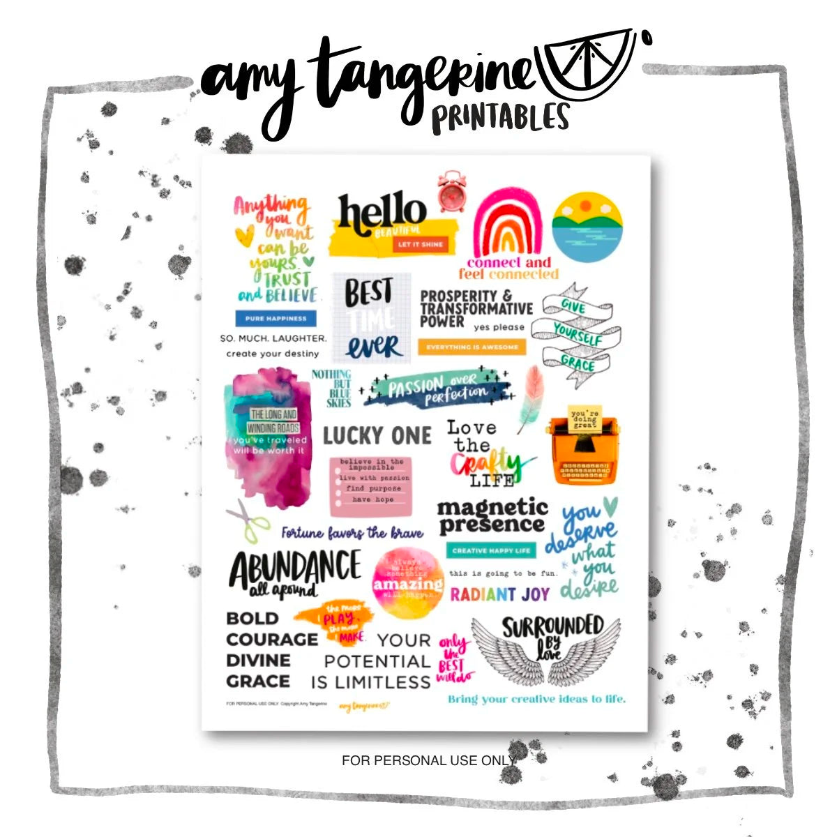 Abundance All Around Printable