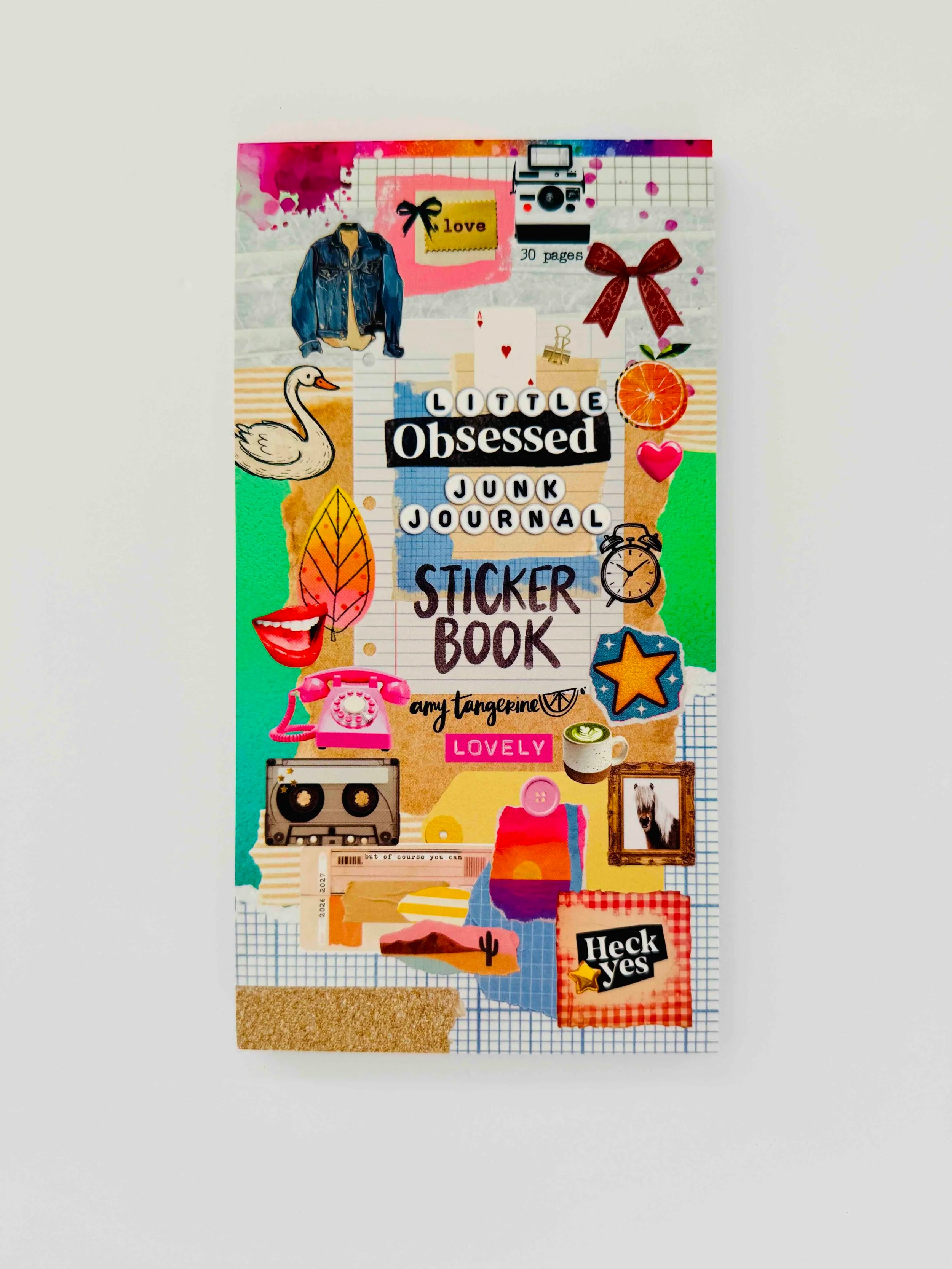 A Little Obsessed Junk Journal Sticker Book