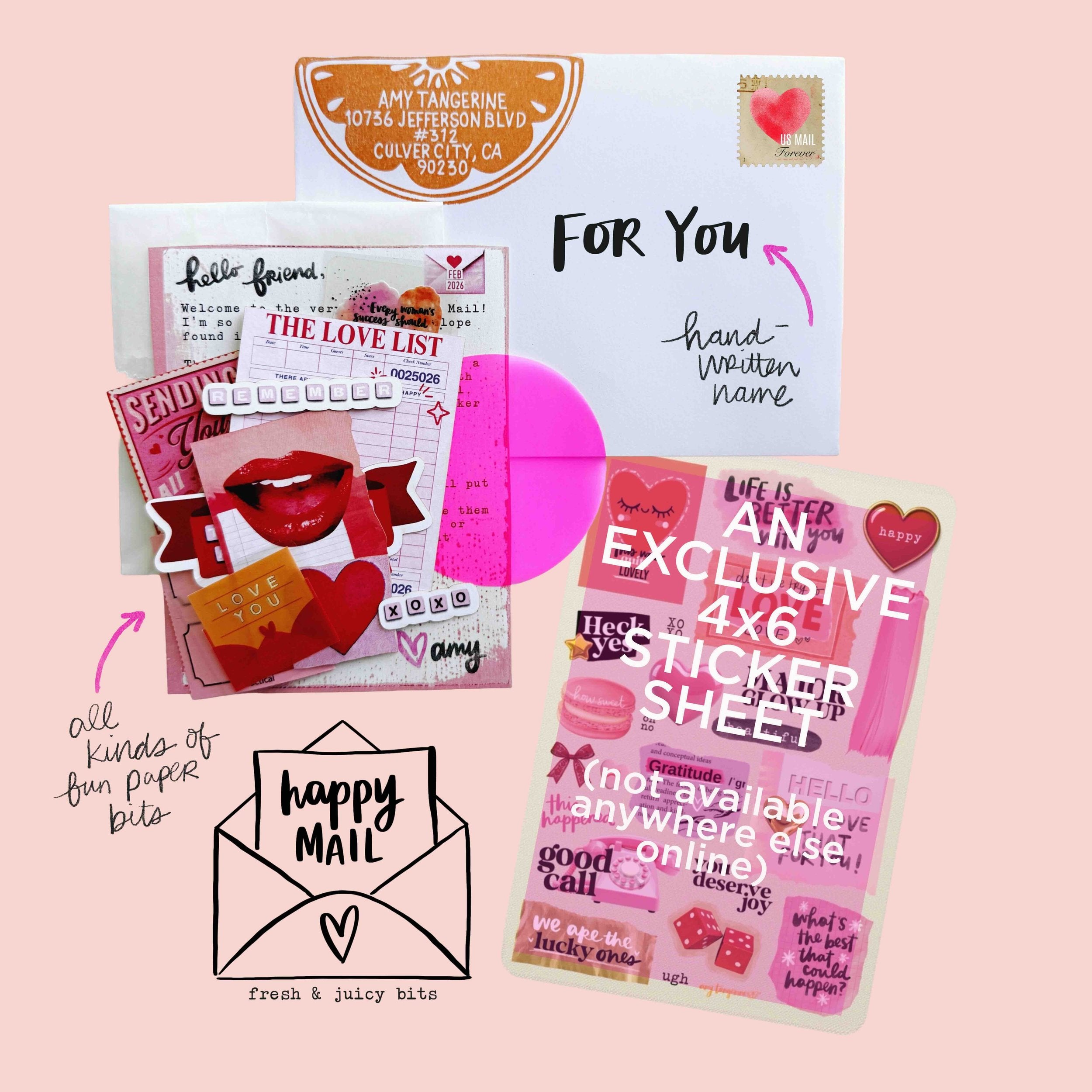 Happy Mail monthly bundle contents