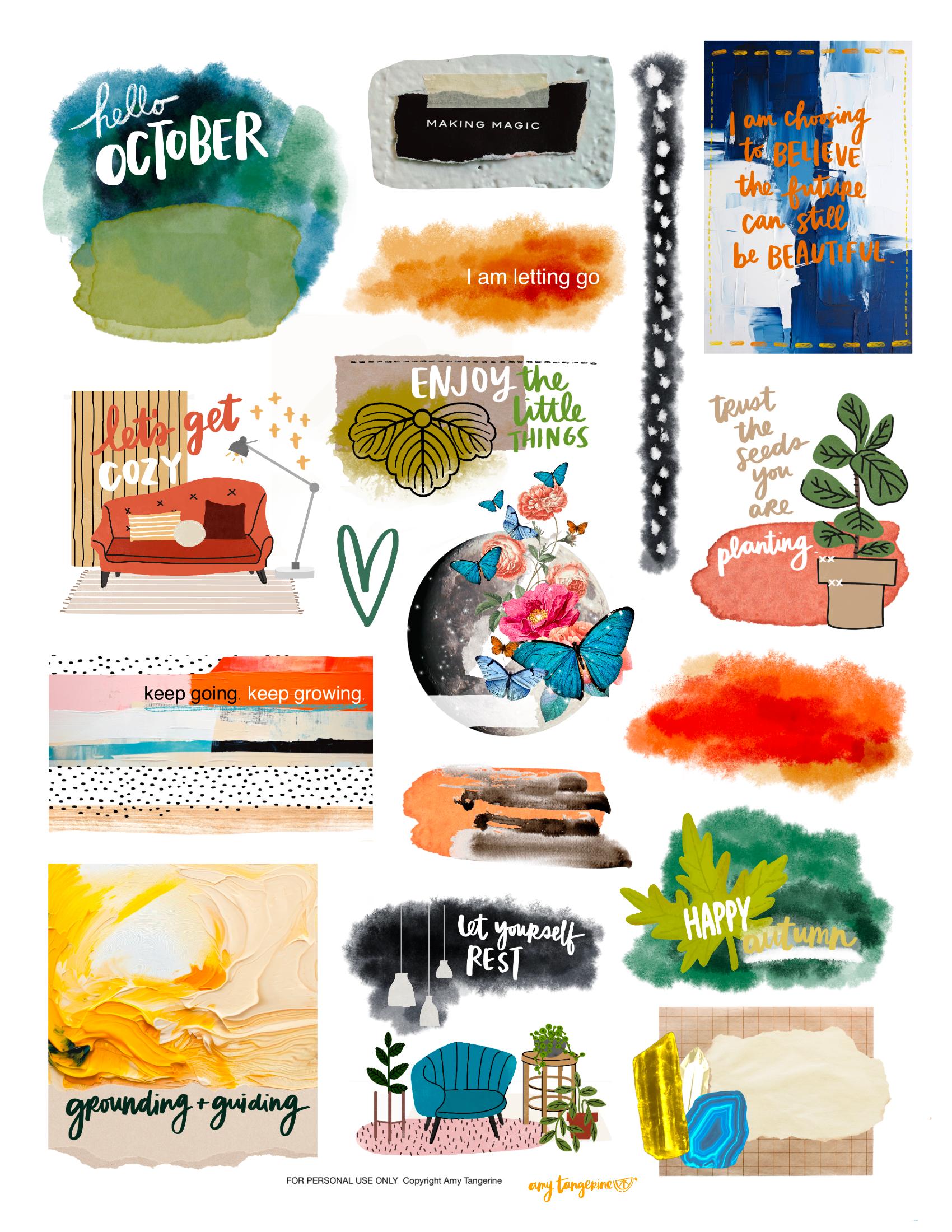 October MAP Your Month printable